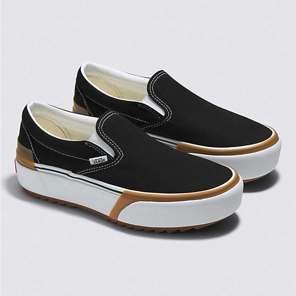 Vans slip on stacked in black size 7.5